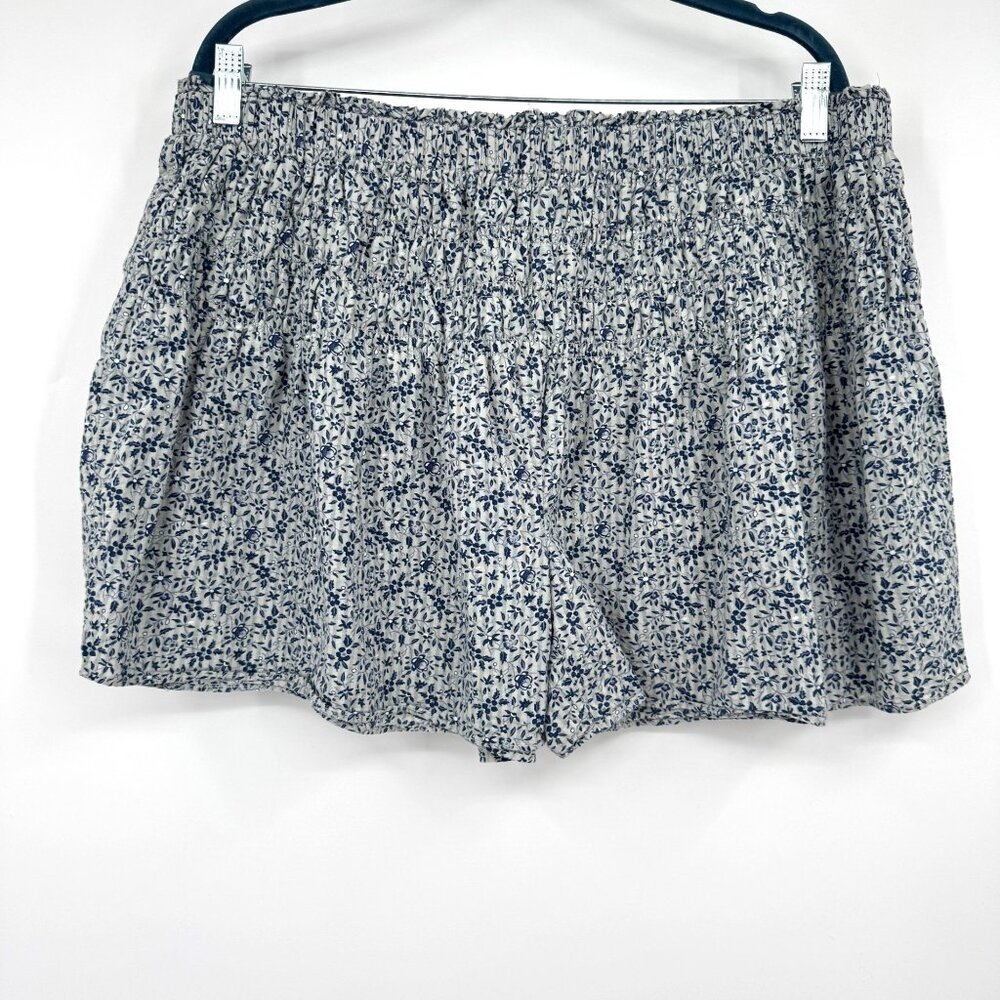 Madewell Madewell Smocked Pull-On Shorts in Florentine Floral woman’s size XXL b